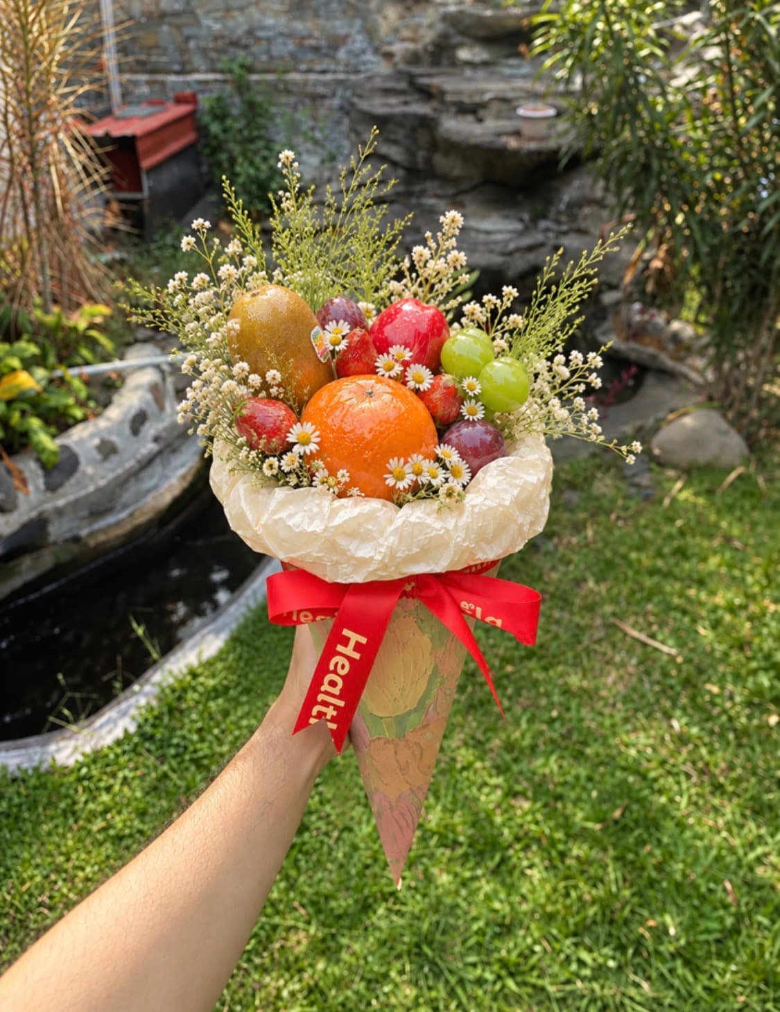 Parcel Fruit Cone Buket Bunga