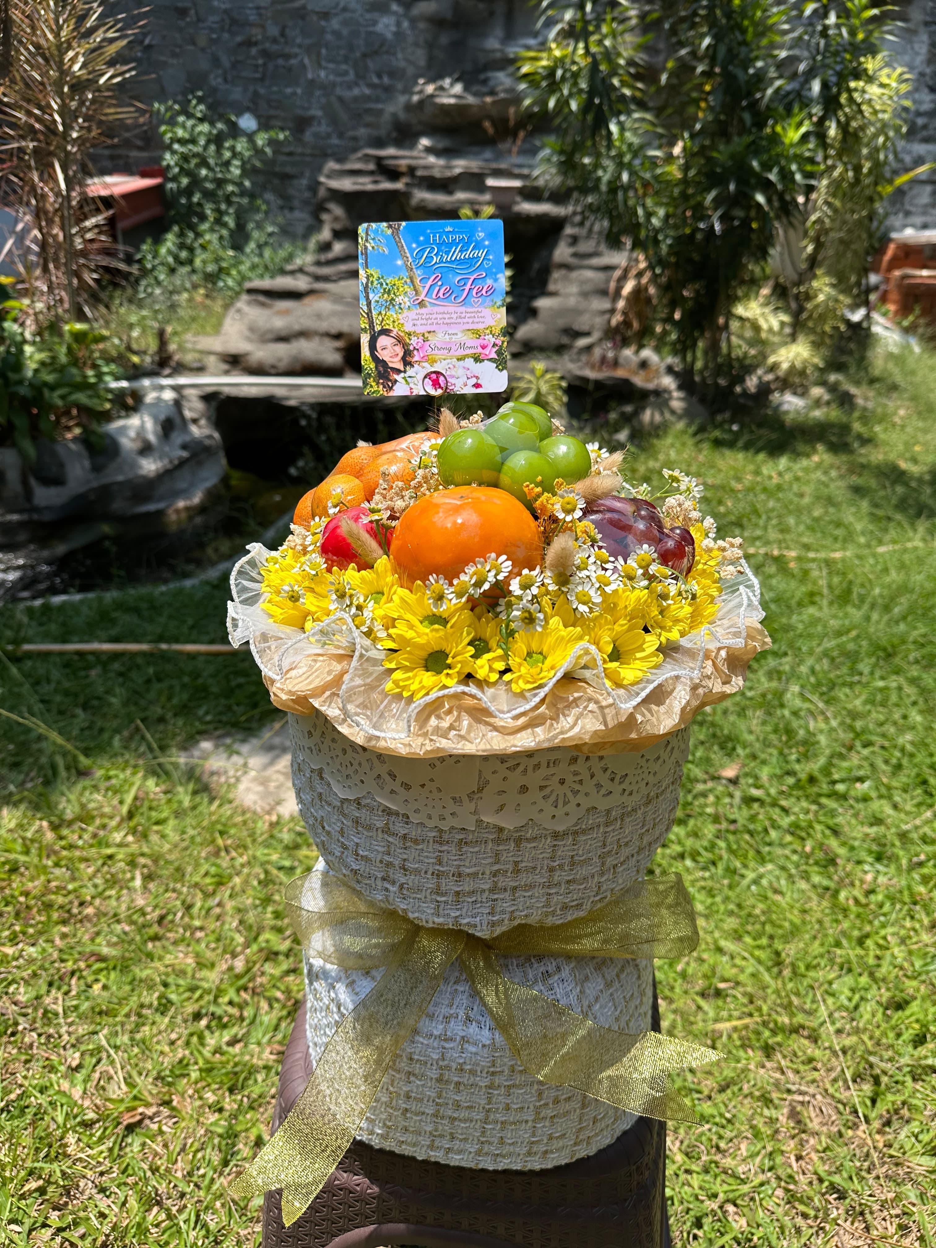 Parcel Buket Bunga Buah - Healthila