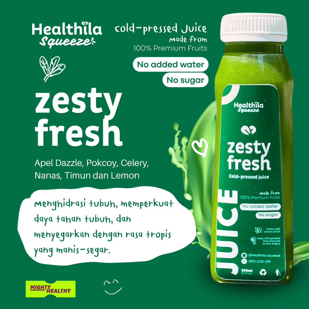 Cold-pressed Juice 250ml - Healthila — Zesty Fresh