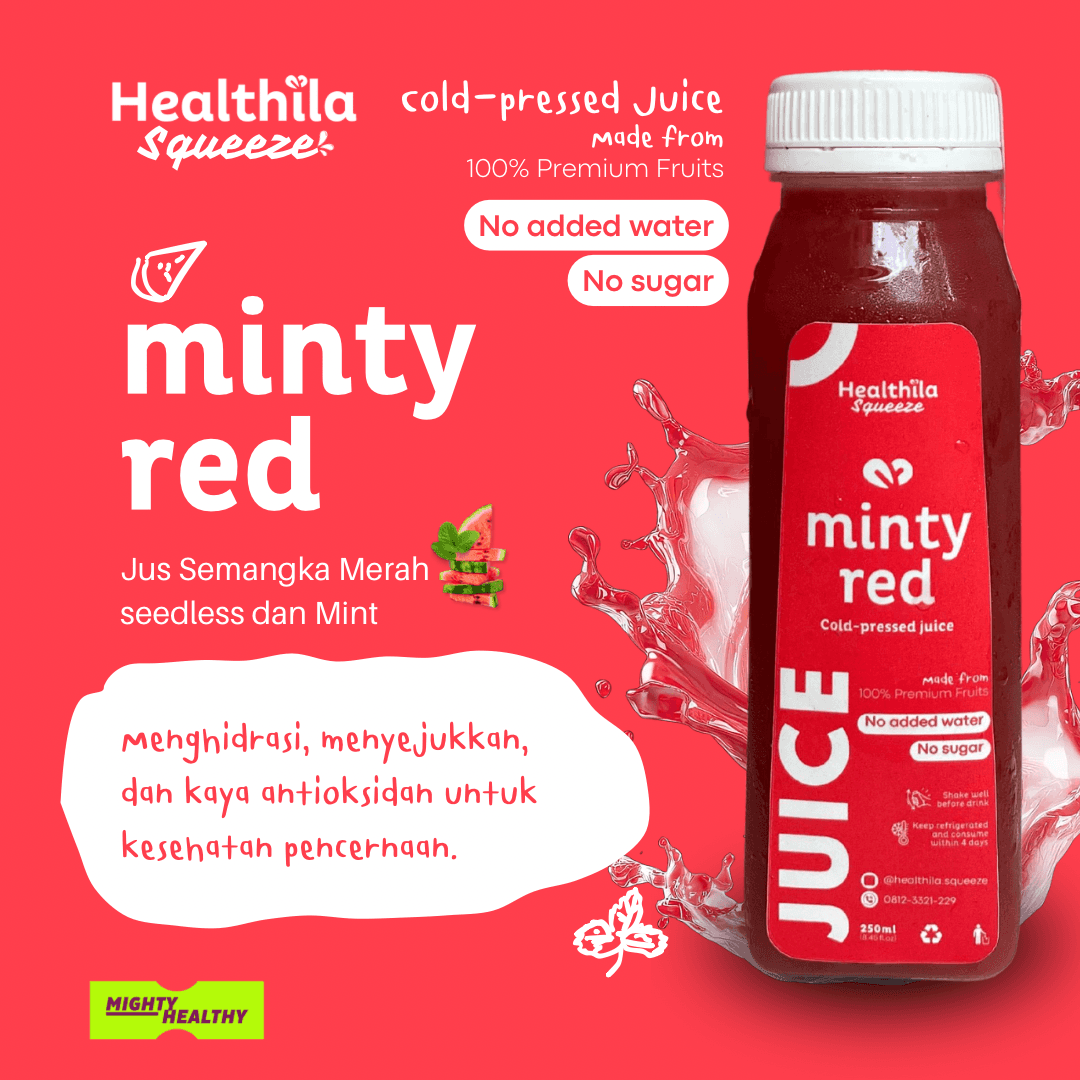 Cold-pressed Juice 250ml - Healthila — Minty Red