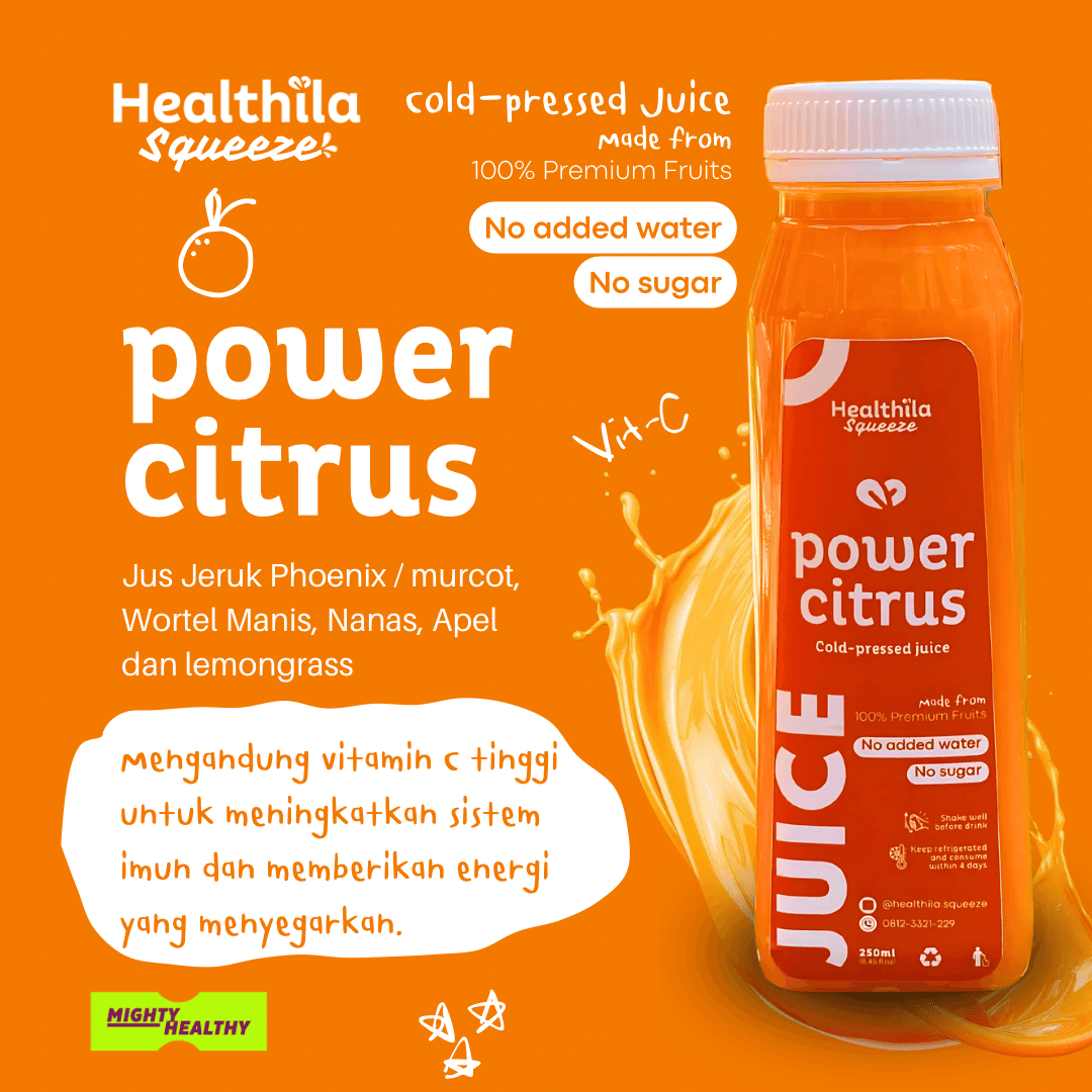 Cold-pressed Juice 250ml - Healthila — Power Citrus